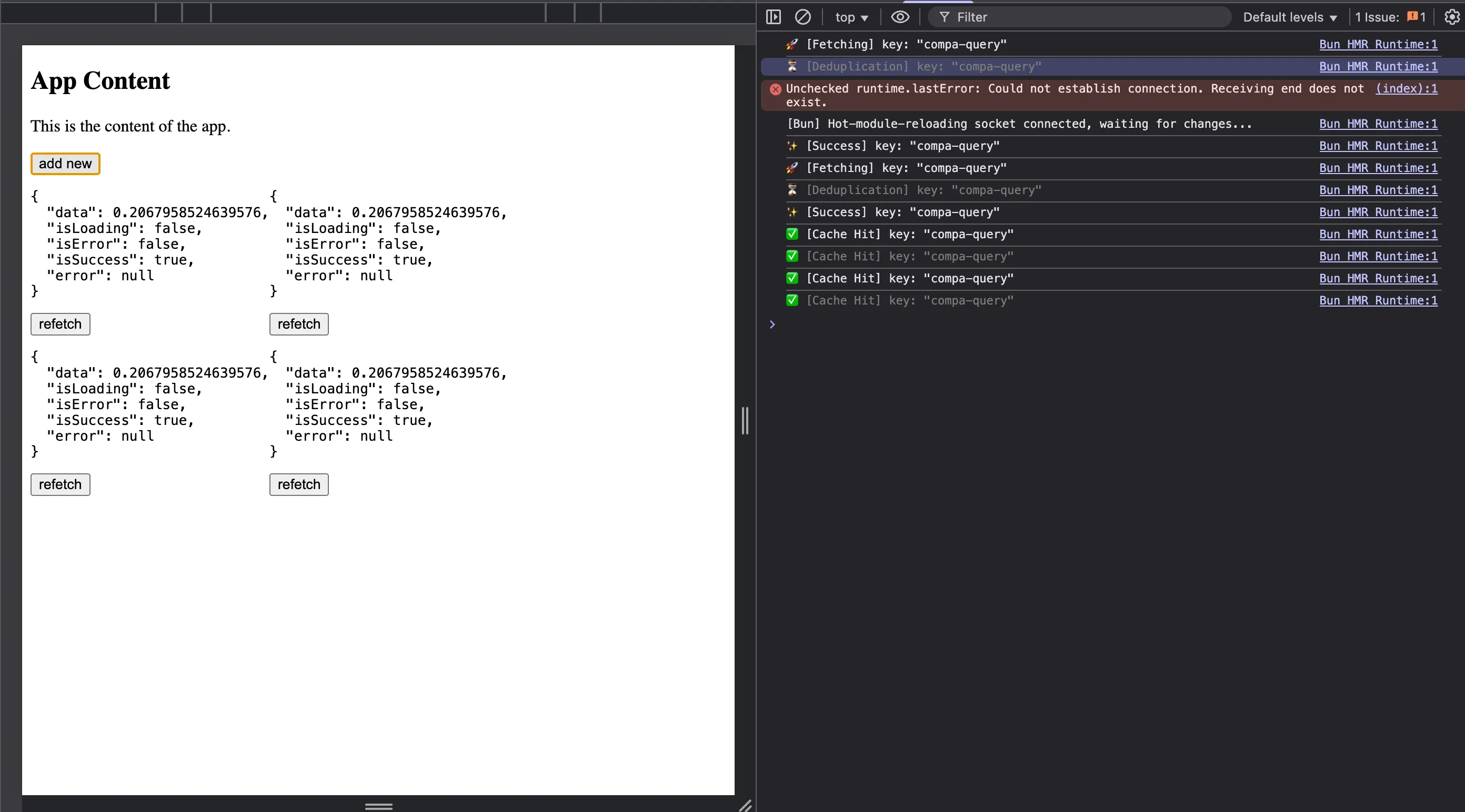 Console Output